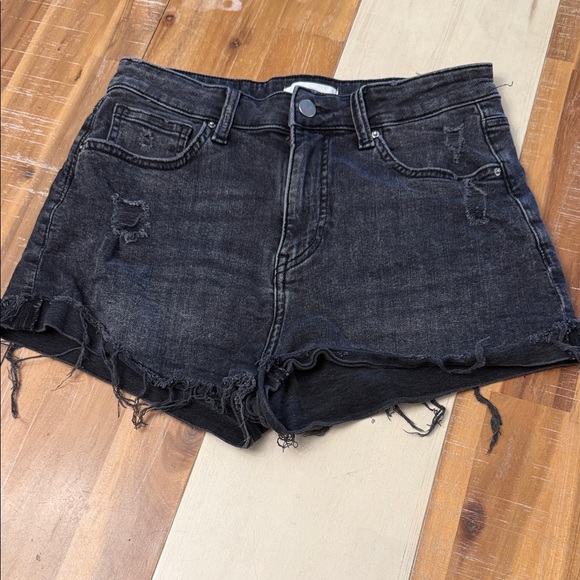 H&M Pants - H&M Charcoal Distressed Jean Shorts
